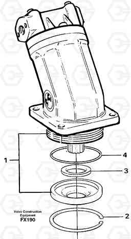 31509 Hydraulic motor, slew EC130C SER NO 221-, Volvo Construction Equipment