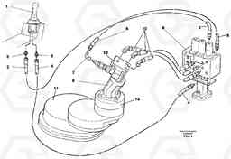 12038 Servo hydraulics, Slewing EC130C SER NO 221-, Volvo Construction Equipment