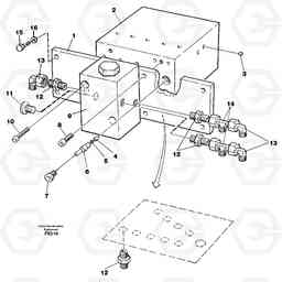 12313 Travel valve bloc EC130C SER NO 221-, Volvo Construction Equipment
