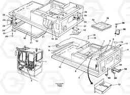 31511 Drivers cab and cabin floor EC130C SER NO 221-, Volvo Construction Equipment