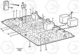 105376 Electrical distribution unit, relay EC130C SER NO 221-, Volvo Construction Equipment