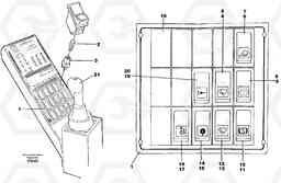 62160 Rocker switch panel EC130C SER NO 221-, Volvo Construction Equipment