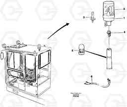 12582 Rotating beacon EC130C SER NO 221-, Volvo Construction Equipment