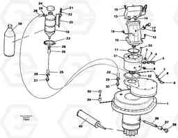 71617 Slewing gear box with fitting parts EC130C SER NO 221-, Volvo Construction Equipment