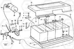 12581 Battery with assembling details EC130C SER NO 221-, Volvo Construction Equipment
