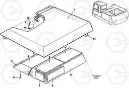 27703 Hatch, engine EC130C SER NO 221-, Volvo Construction Equipment