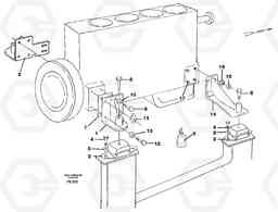 6497 Engine mounting EC130C SER NO 221-, Volvo Construction Equipment