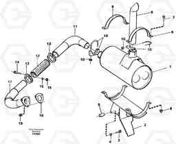 12577 Exhaust system EC130C SER NO 221-, Volvo Construction Equipment