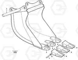 22259 Cable bucket EC130C SER NO 221-, Volvo Construction Equipment