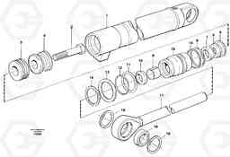 104998 Hydraulic cylinder, slope bucket EC130C SER NO 221-, Volvo Construction Equipment