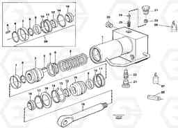 7440 Hydraulic cylinder, quick attachment EC130C SER NO 221-, Volvo Construction Equipment