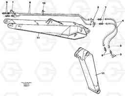 40829 Grab bucket equipment, adjustible boom 4.62m EC130C SER NO 221-, Volvo Construction Equipment