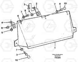 14692 Sun visor, Outer EC130C SER NO 221-, Volvo Construction Equipment