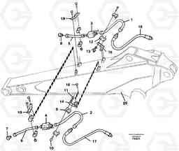 28920 Hydraulic hammer equipm. with shut-off cocks, dipper arm 2.0m and 2.4m EC130C SER NO 221-, Volvo Construction Equipment