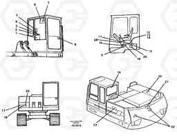 9352 Sign plates and transfer,inner location EC130C SER NO 221-, Volvo Construction Equipment