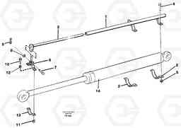 28257 Spark guard for dipper cylinder EC130C SER NO 221-, Volvo Construction Equipment