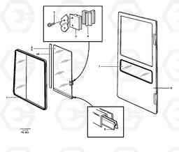 27706 Sliding window EC130C SER NO 221-, Volvo Construction Equipment