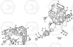 86949 Timing gear casing EW130C SER NO 584-, Volvo Construction Equipment