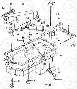 82685 Oil sump EW130C SER NO 584-, Volvo Construction Equipment