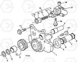 27322 Oil pump EW130C SER NO 584-, Volvo Construction Equipment