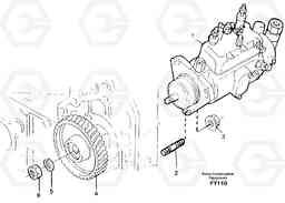 88803 Injection pump with drive EW130C SER NO 584-, Volvo Construction Equipment