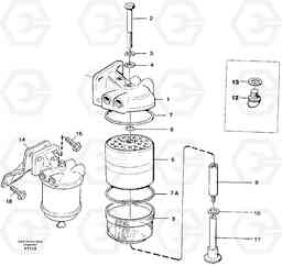 16820 Fuel filter EW130C SER NO 584-, Volvo Construction Equipment