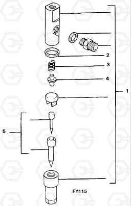 27325 Injector EW130C SER NO 584-, Volvo Construction Equipment