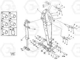 41057 Backhoe dipper arm, 2.0m, 2.40m EW130C SER NO 584-, Volvo Construction Equipment