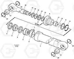 29361 Boom cylinder EW130C SER NO 584-, Volvo Construction Equipment