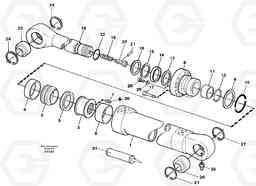 41058 Bucket cylinder EW130C SER NO 584-, Volvo Construction Equipment