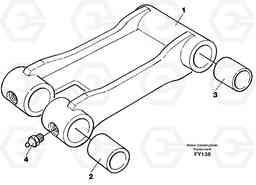 31723 Bucket link EW130C SER NO 584-, Volvo Construction Equipment