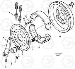 93502 Universaljoint brake EW130C SER NO 584-, Volvo Construction Equipment