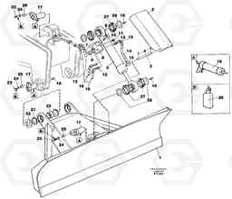 41048 Dozer blade,front 2,5m EW130C SER NO 584-, Volvo Construction Equipment