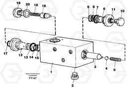 31541 Hydraulic lock, dozerblade EW130C SER NO 584-, Volvo Construction Equipment