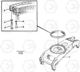 36394 Slewing ring attachment EW130C SER NO 584-, Volvo Construction Equipment