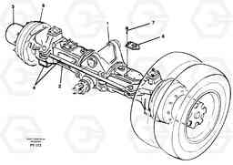 27039 Front axle EW130C SER NO 584-, Volvo Construction Equipment