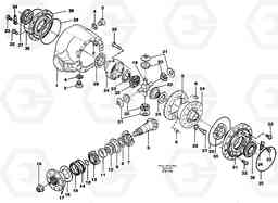 26239 Differential Rear EW130C SER NO 584-, Volvo Construction Equipment