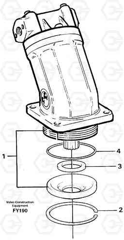 30264 Hydraulic motor, slew EW130C SER NO 584-, Volvo Construction Equipment