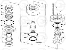 36395 Slewing brake EW130C SER NO 584-, Volvo Construction Equipment