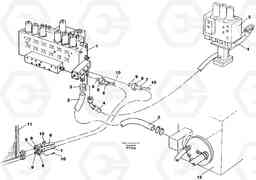 86342 Hydraulic system, return lines EW130C SER NO 584-, Volvo Construction Equipment