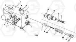 45407 Tank connection EW130C SER NO 584-, Volvo Construction Equipment