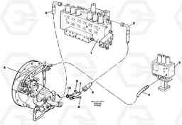 91148 Hydraulic system, feed line EW130C SER NO 584-, Volvo Construction Equipment