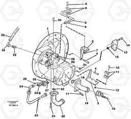 88571 Pump installation EW130C SER NO 584-, Volvo Construction Equipment