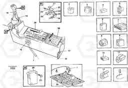 54042 Cable harness, side panel, left EW130C SER NO 584-, Volvo Construction Equipment