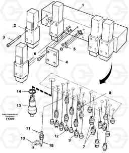 44494 Valve body EW130C SER NO 584-, Volvo Construction Equipment