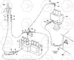 44233 Servo hydraulics, bucket EW130C SER NO 584-, Volvo Construction Equipment