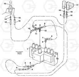 44230 Servo hydraulics, dipper arm EW130C SER NO 584-, Volvo Construction Equipment