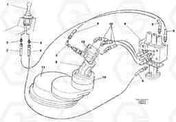 44235 Servo hydraulics, Slewing EW130C SER NO 584-, Volvo Construction Equipment