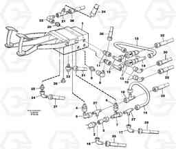 13373 Pedal valve with connections EW130C SER NO 584-, Volvo Construction Equipment