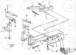 13370 Pedal valve and foot rest EW130C SER NO 584-, Volvo Construction Equipment